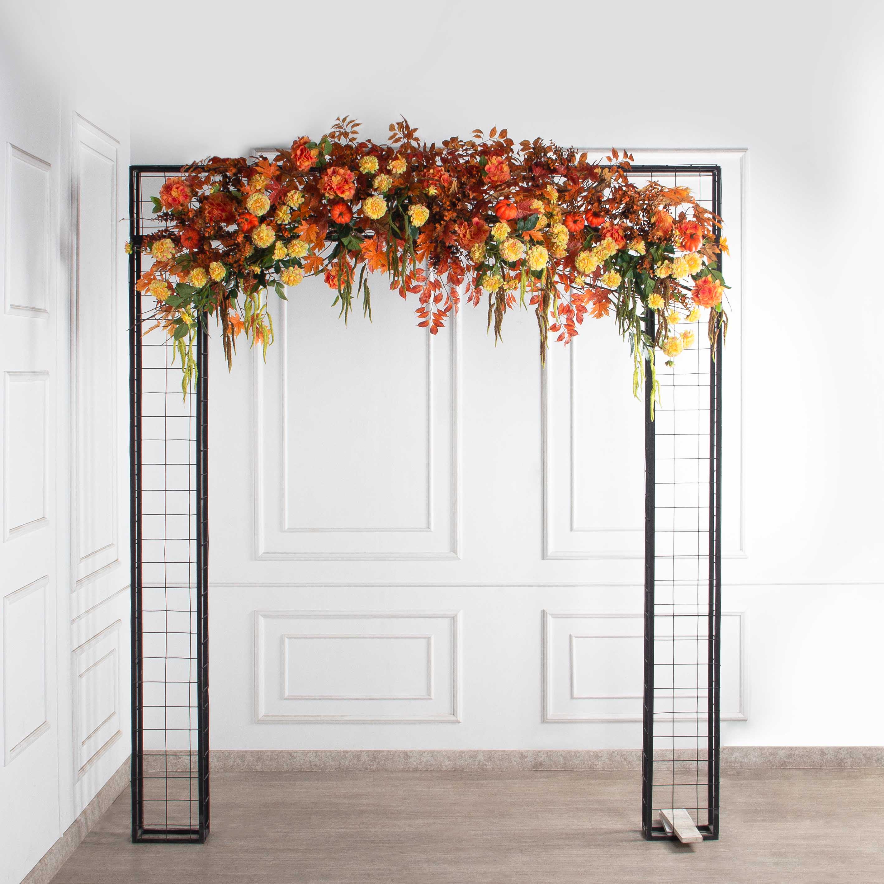 ДЛ174(Пр)(Fix)(F) Декор арочного типа L230 см на прутьях,оранжево-желтый_2