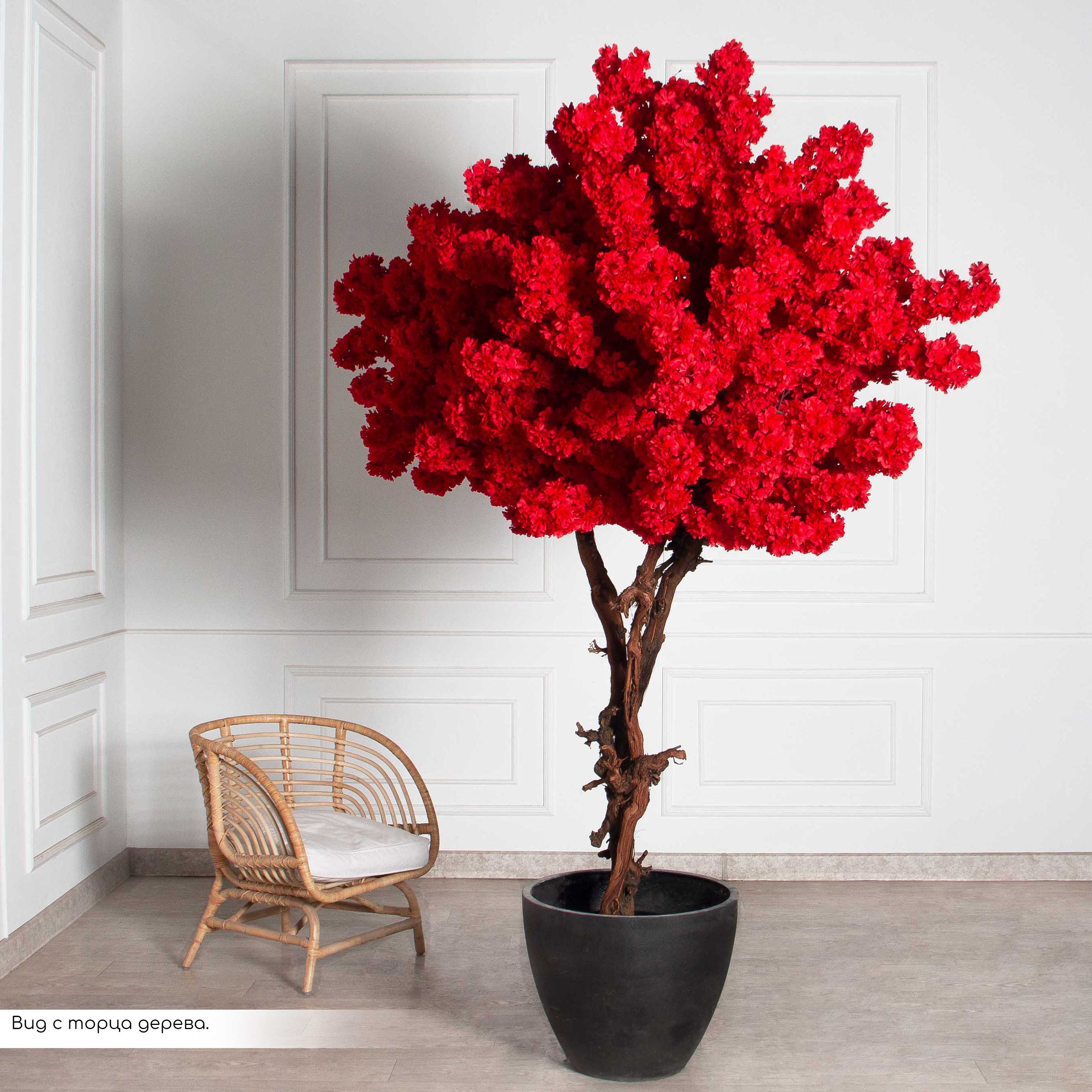 250/ОС/225-6(з)(F) Сакура искусственная h250см, красная_5