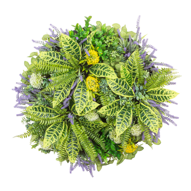 ФП07-1(з.) Фитопанно искусственное с лавандой d55см_3