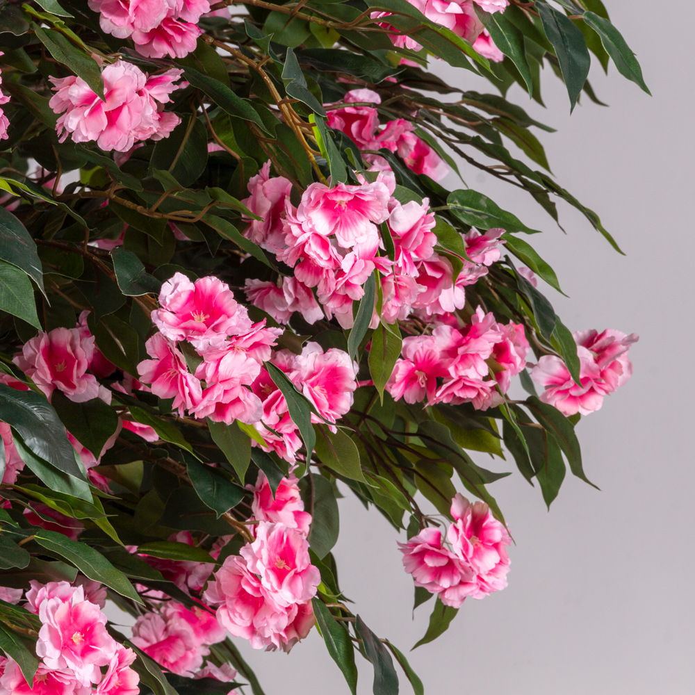 250/РН/439(з) Жасмин искусственный цветущий h250см на основании d60см_5