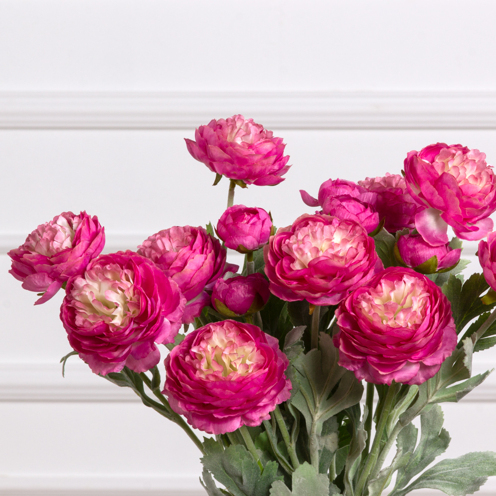 7141А/0443-17/7Р Ранункулюс искусственный 2 головы, 1 бутон h50см, цикламен_1