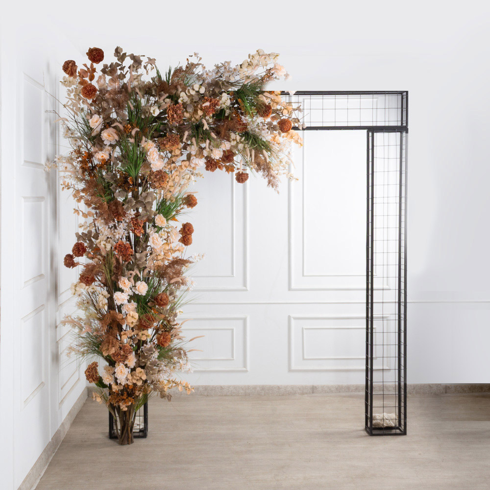 ДЛ170(Пр)(Fix)(F) Декор входной группы h300см на прутьях, пристенный, бежево-терракотовый_2