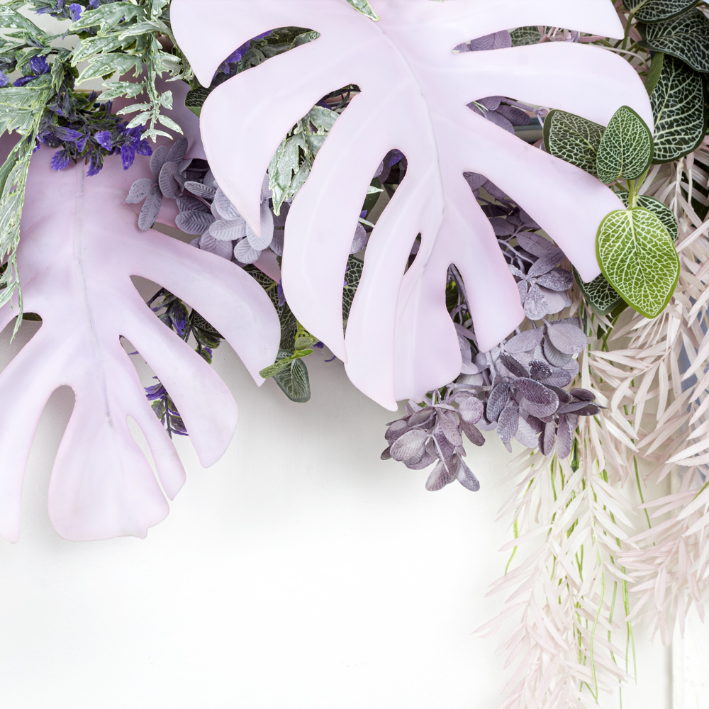 Л99 Лиана искусственная с цветными листьями монстеры L100см_3