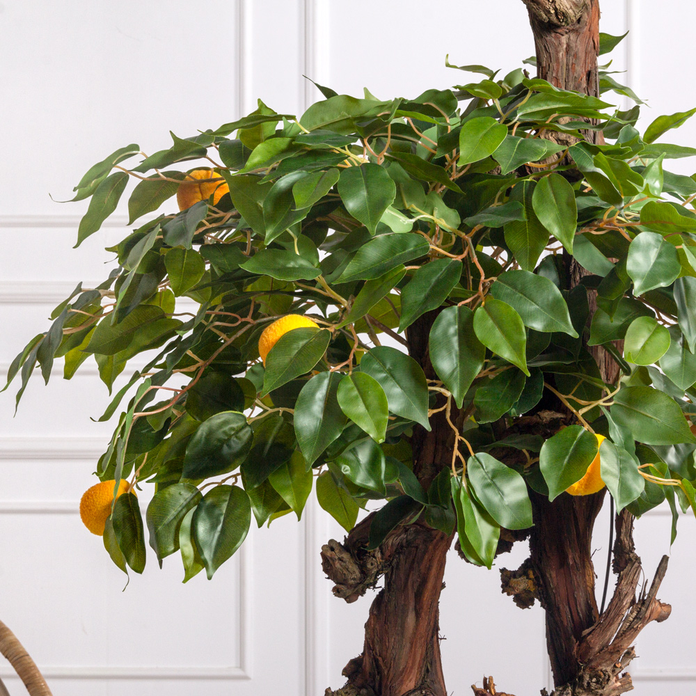 БП220/2К/42(з)(F) Бонсай искусственный Абрикос с плодами h220см, d100см (латекс) _1