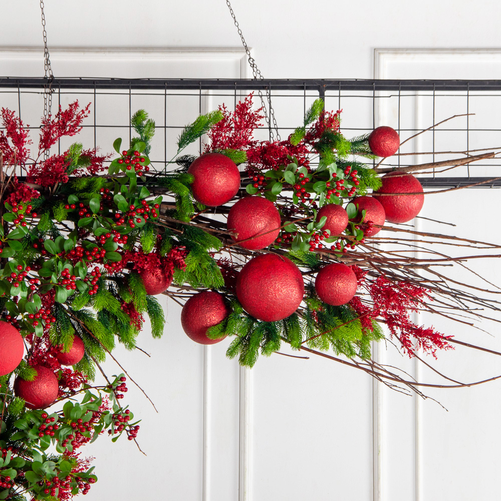 ДЛ185(Пр)(Fix)(F)Декор вход.группы h270см н/прутьях, прист.с красными шарами_5