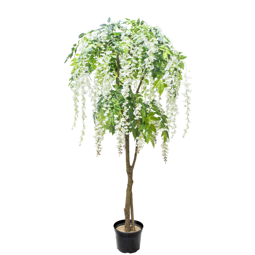 190/РН/424-1 Глициния (вистерия) белая, h190см(латекс)