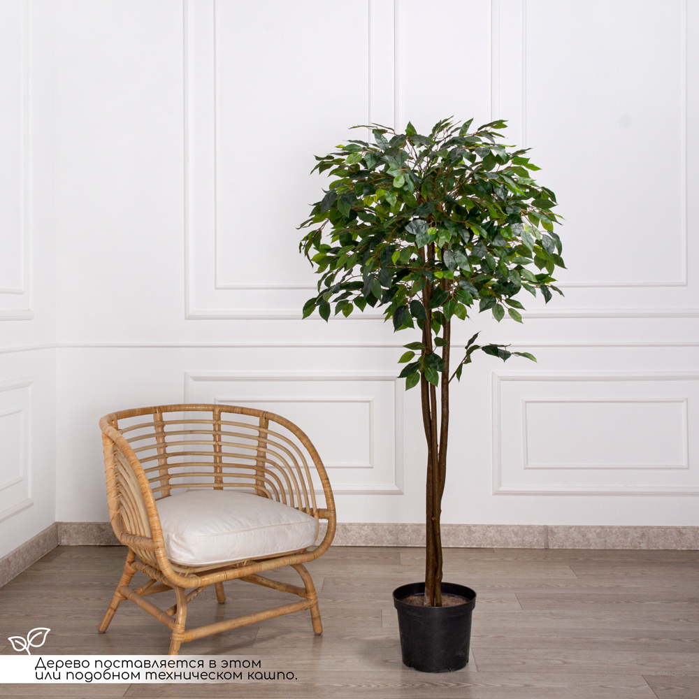 160/УК/34 Фикус искусственный h160см (латекс)_1