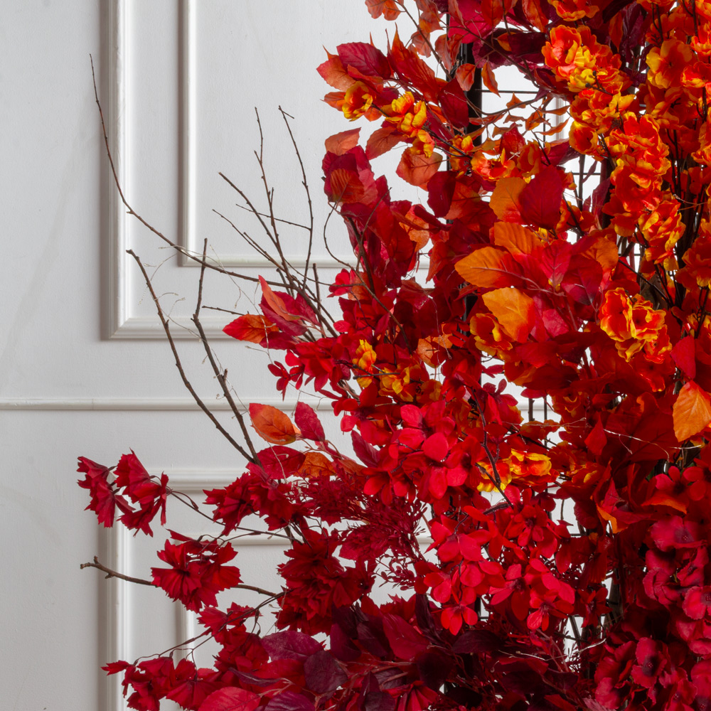 ДЛ175(F) Декор входной группы h310 см на прутьях,пристенный,красно-оранжевый_6