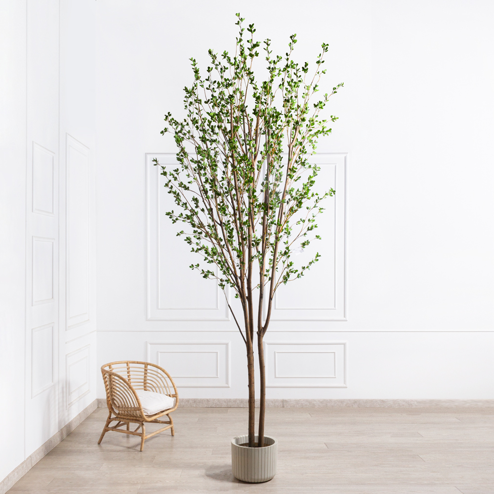 370/РН/200(з)(F) Дерево искусственное с распускающимися листочками h370см_1