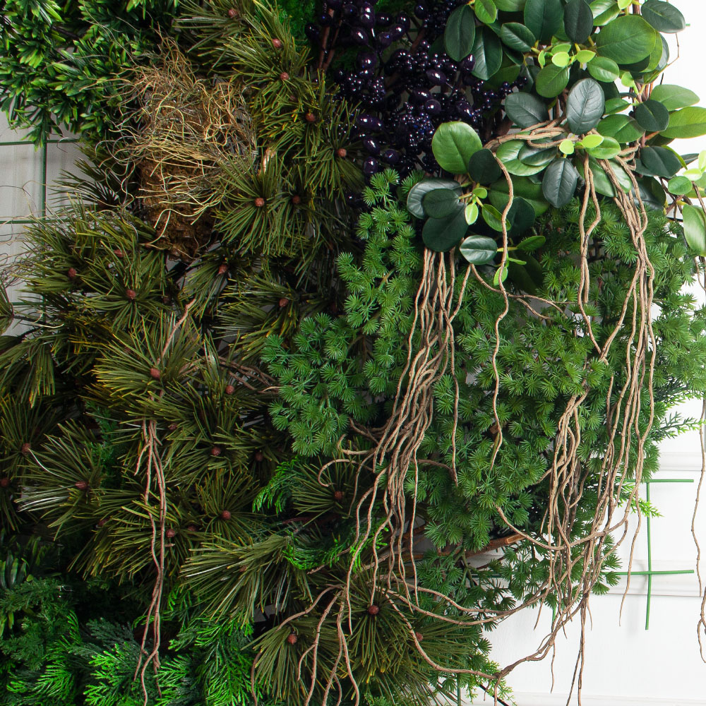 ФП26(Пр)(Fix)(F) Фитопанно искусственное хвойное на сетке d200см_2