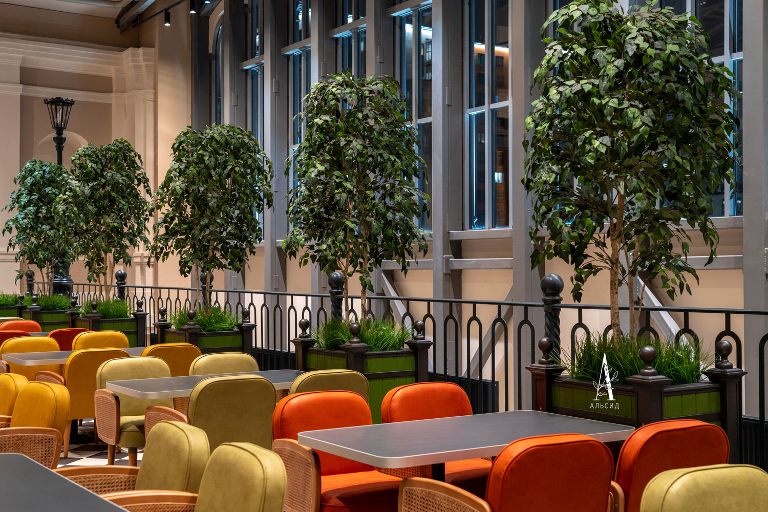 240/РН/12М-1(з) Береза искусственная 2 ствола h240см_4