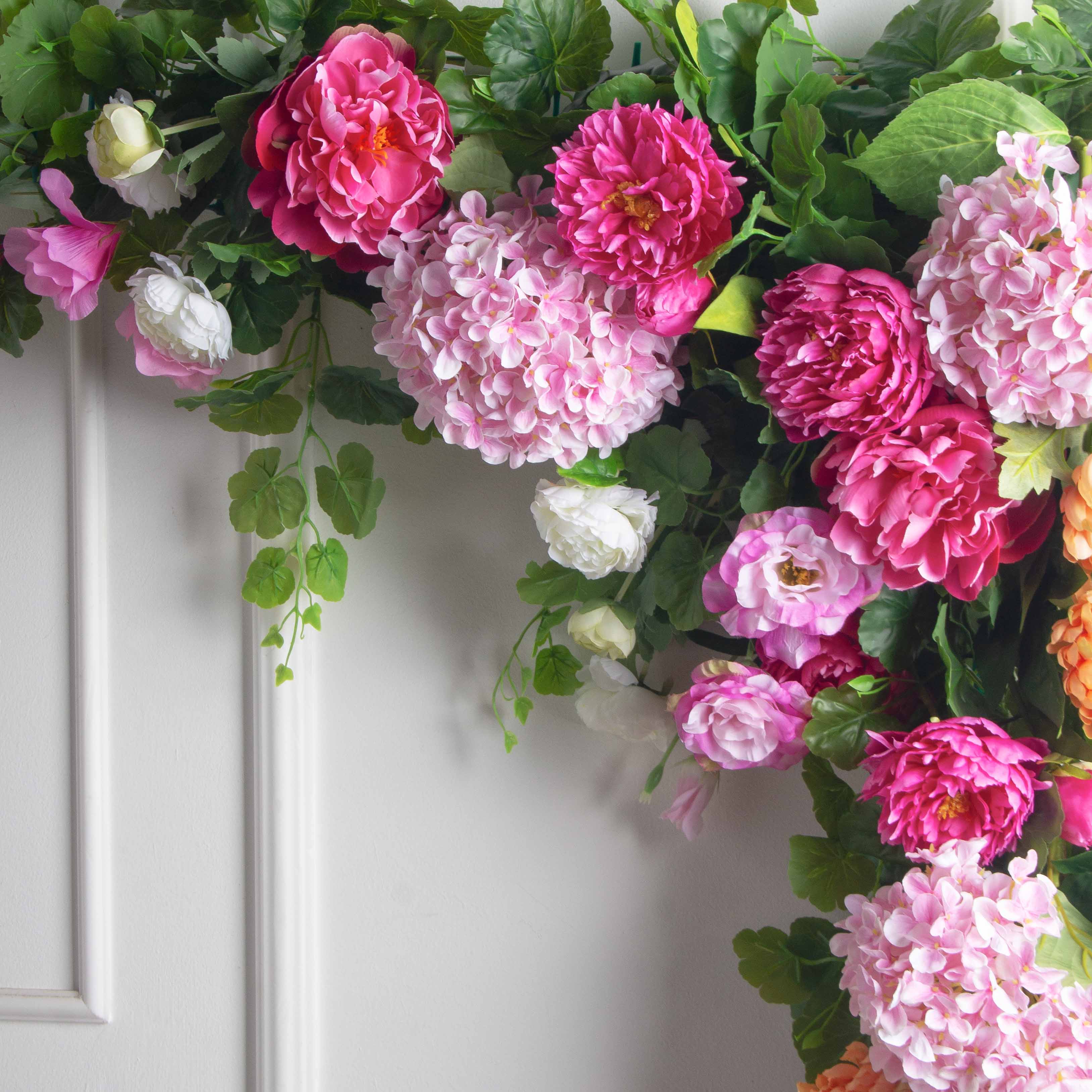 Л162/2(з)(F) Лиана искусственная цветочная L160см, ширина 20см_6