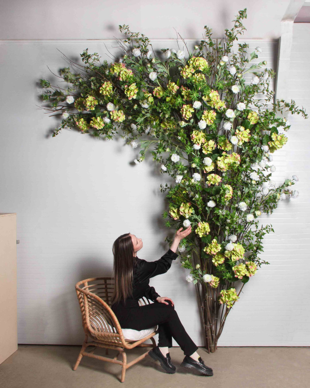 ДЛ168(Пр)(F) Декор входной группы цветочный h310см_1