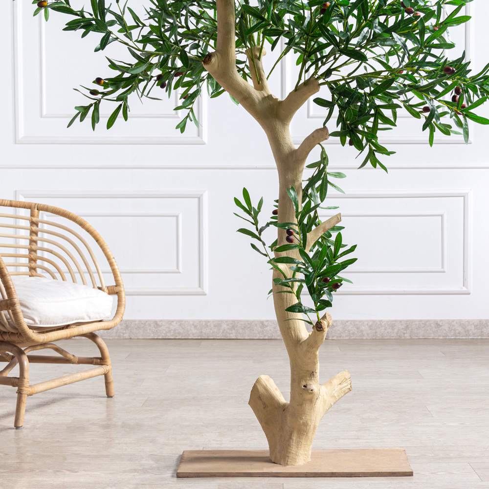 220/ДА/4655(Пр)(F) Оливковое дерево искусственное с плодами h220см, латекс_2