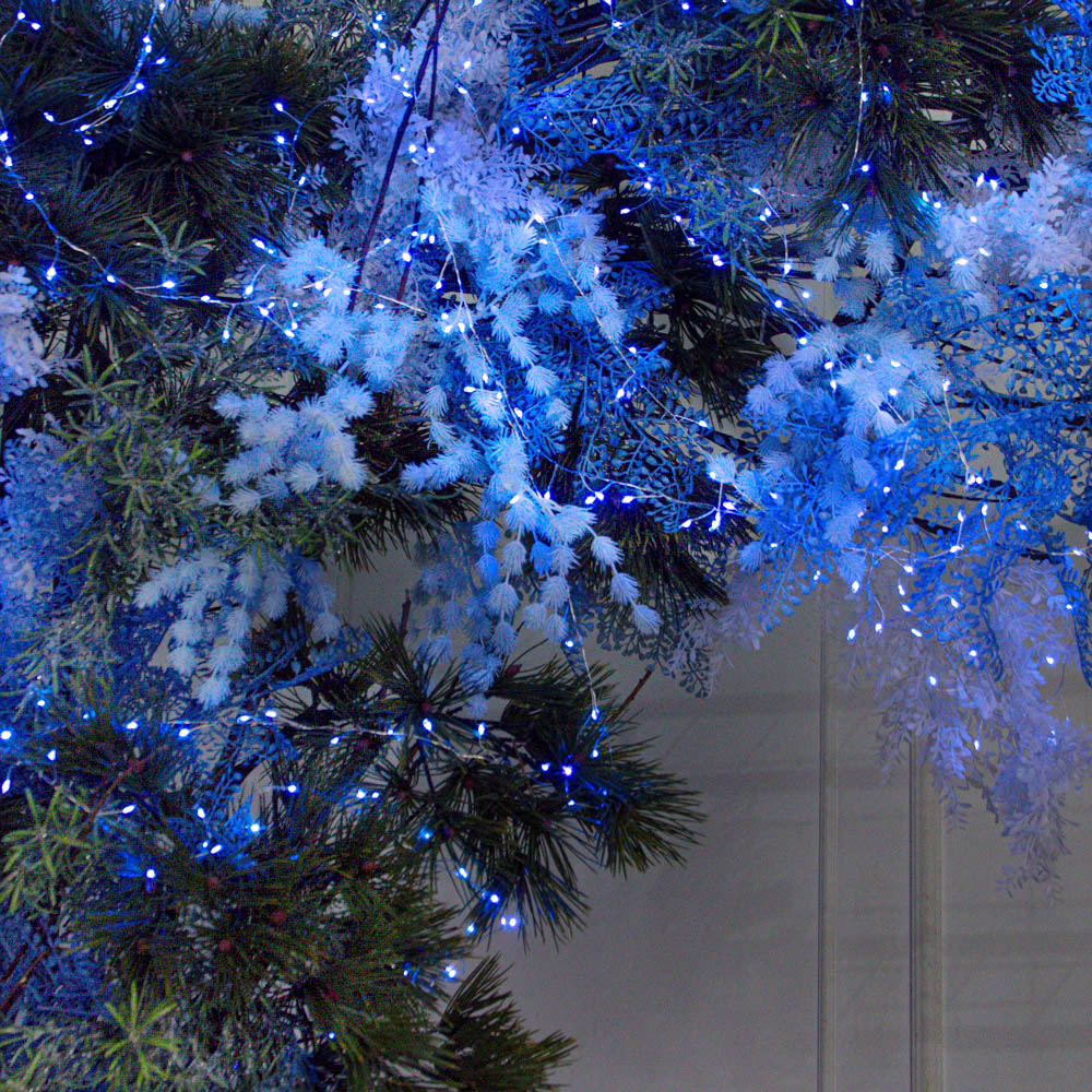 ДЛ187/СВ03с(Пр)(Fix)(F)Декор вход.группы h290см н/прутьях, прист.с гирляндой 