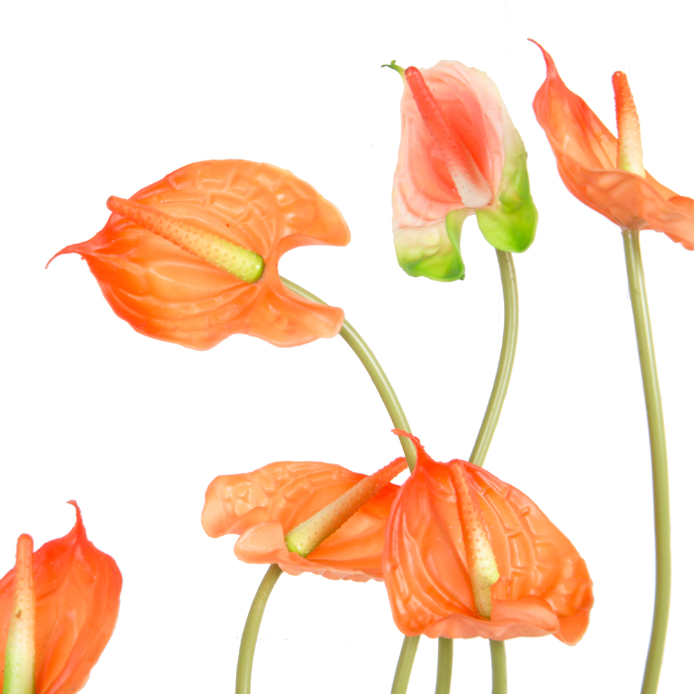 БК 40 Композиция с антуриумом на блоке 15*h10_3