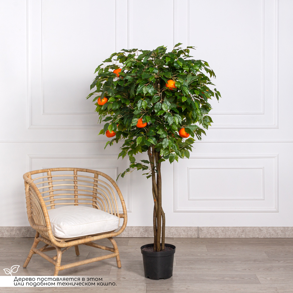 160/РПК/24М(з)(Пр) Мандарин искусственный с плодами h160см _1