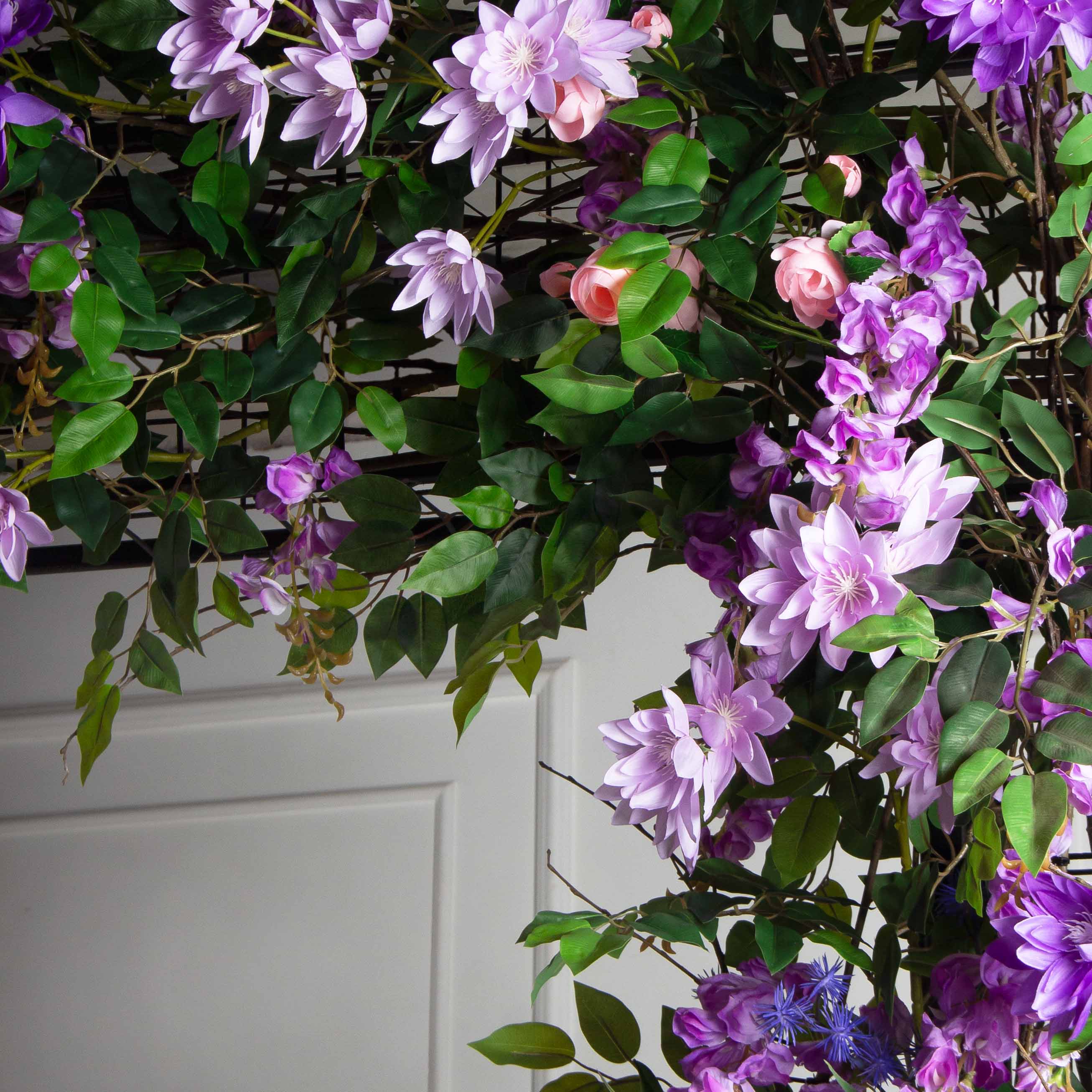 ДЛ154(Пр)(F) Декор входной группы цветочный L100см, пристенный_8