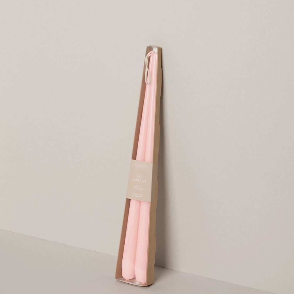 СК35-6(Fix)(F) Свеча коническая 35см Оттенок №6 (персиковый) 2шт/уп_1