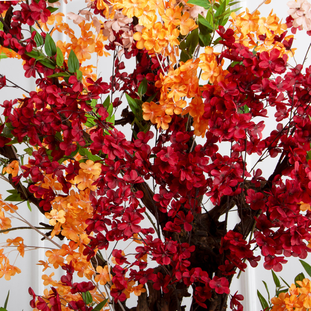 320/ОС/658/522(Пр)(F) Дерево искусственное интерьерное, пристенное h320см, красно-оранжевое_6