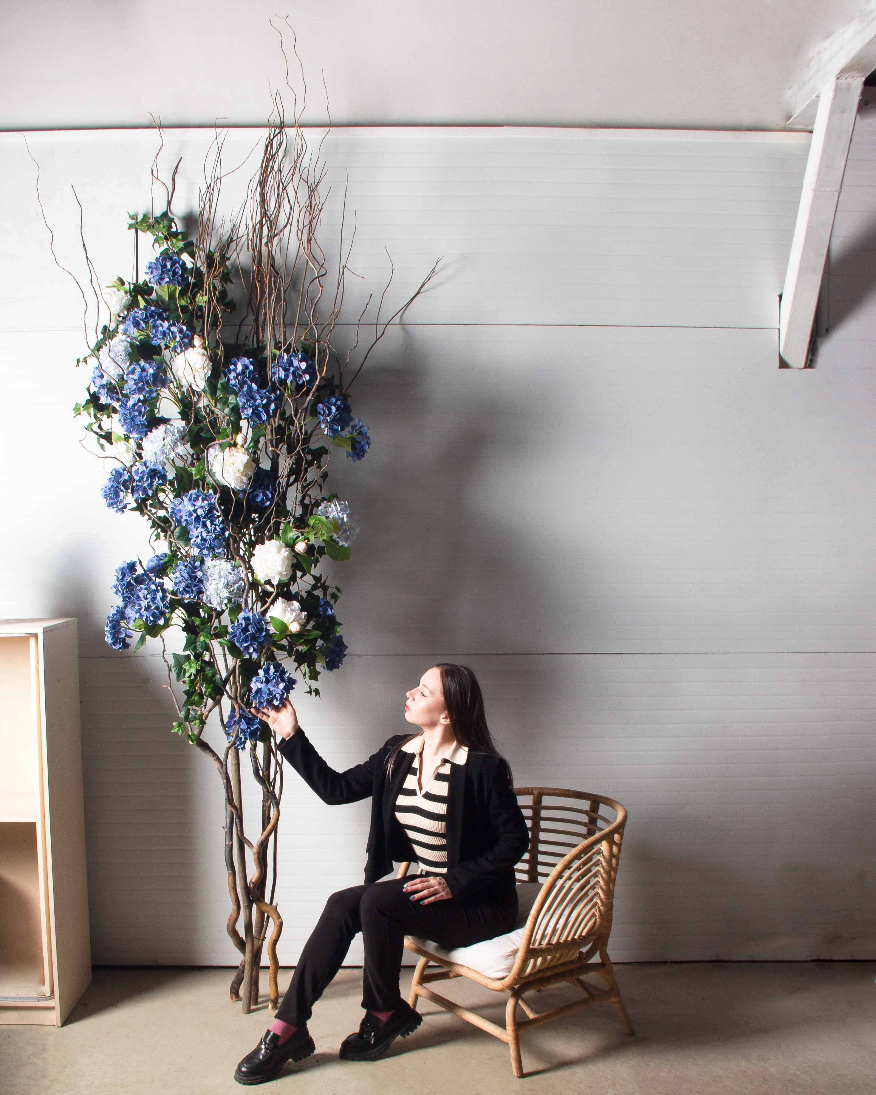 ДЛ164(Пр)(F) Декор входной группы цветочная h300см_2