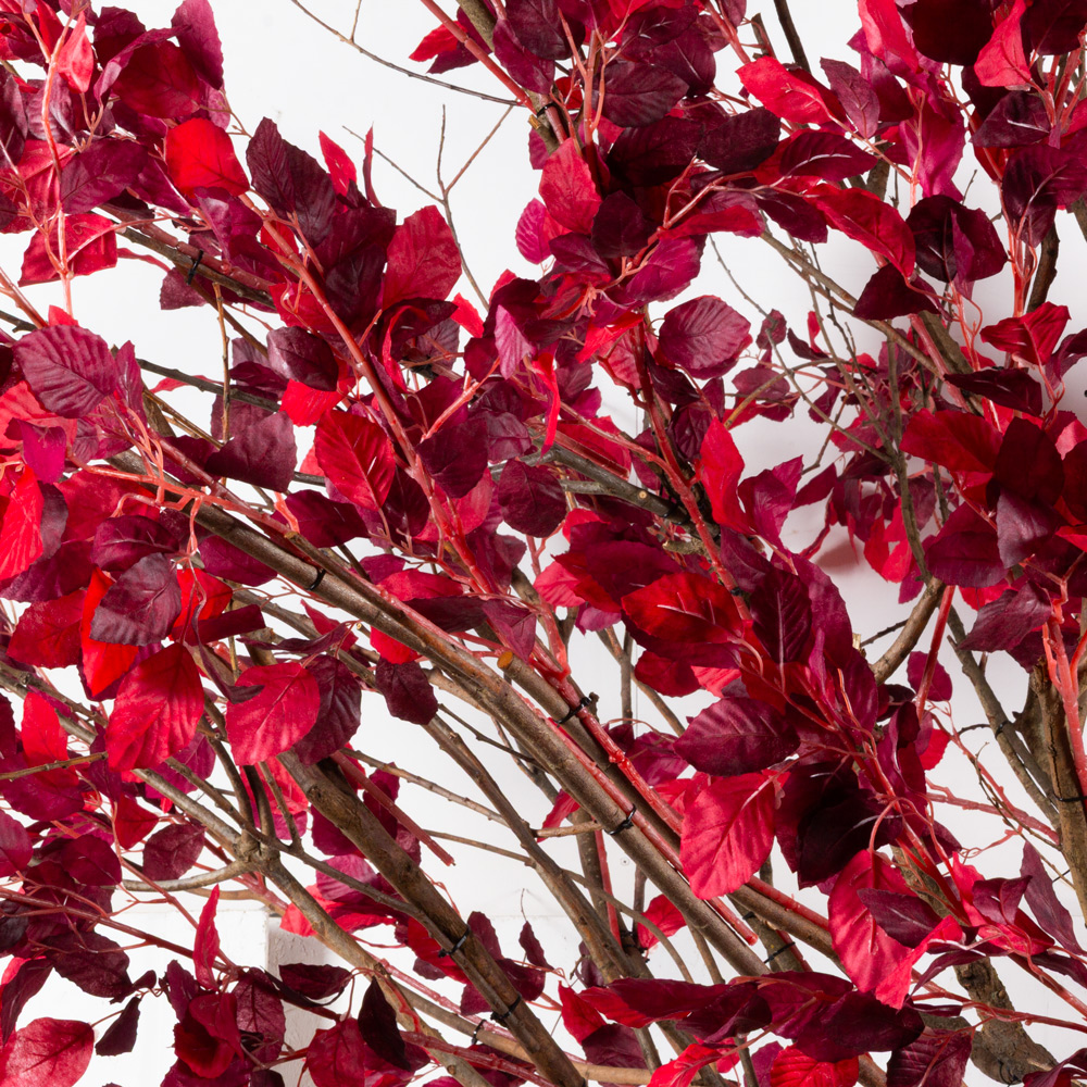 320Гбст/разб/РН/640(F) Дерево искусственное интерьерное лиственное h320см d240см, красно-бордовое_5