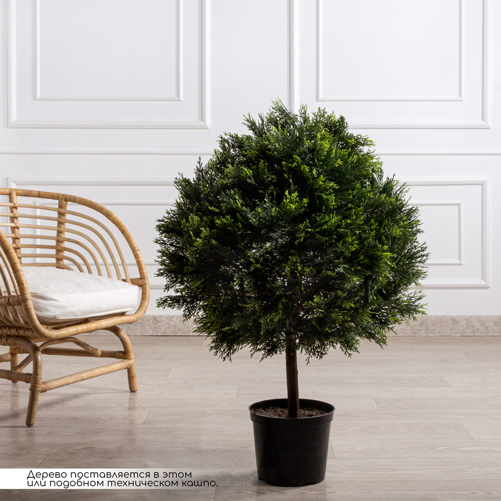 055/ШТ/146 Туя искусственная шар Люкс h100см, d55см _1