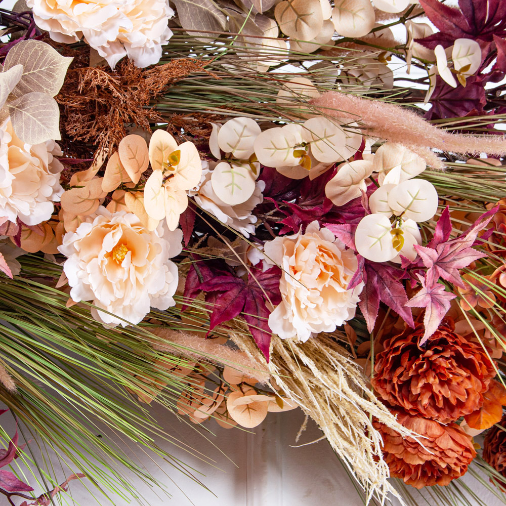 ДЛ170-1(з)(F) Декор входной группы h275 х L133 см на прутьях, пристен.,разборный бежево-терракот._5