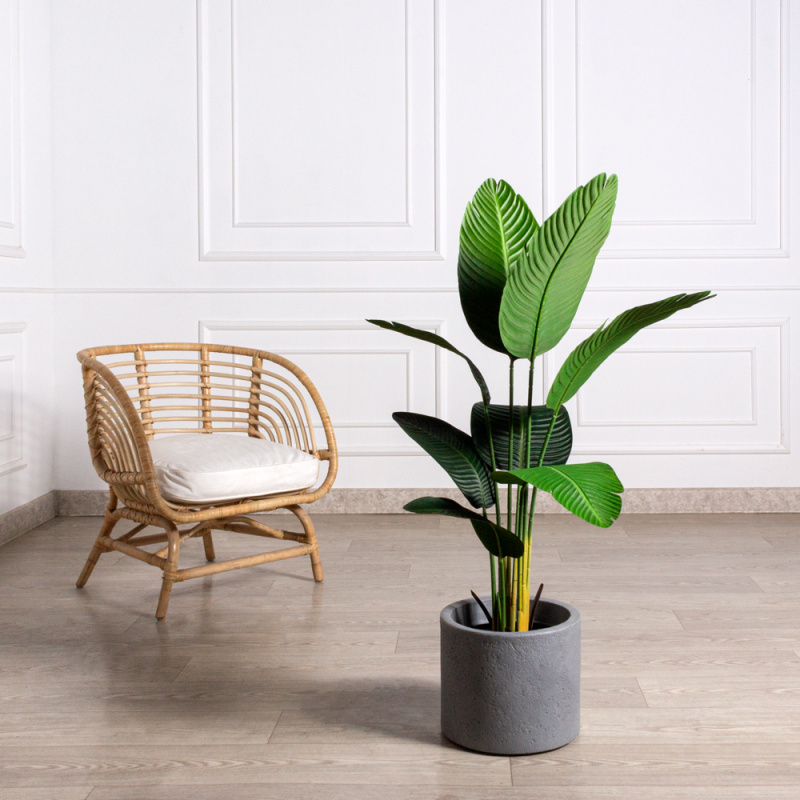 120/К/360(Promo)(Пр) Банановая Пальма искусственная h120см в кашпо