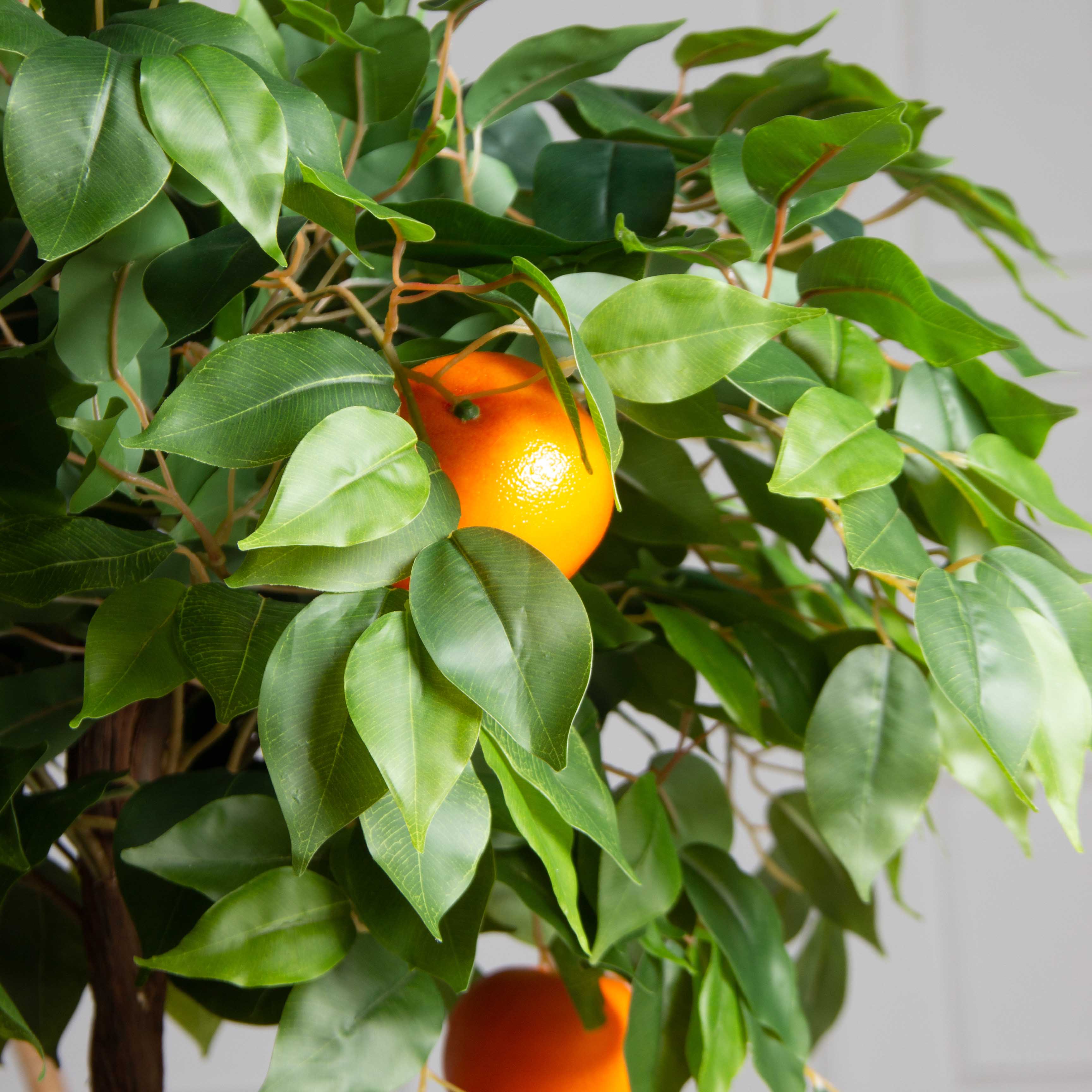 100/Я2/ОС/24М(F) Мандарин искусственный (латекс) с плодами h100см_3