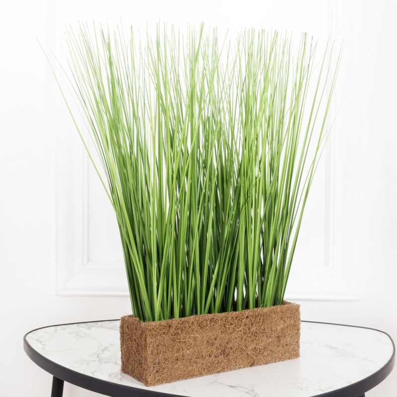 ТД046(Promo) Трава искусственная Осока h40см в кокосовом боксе 25х8х8см_2
