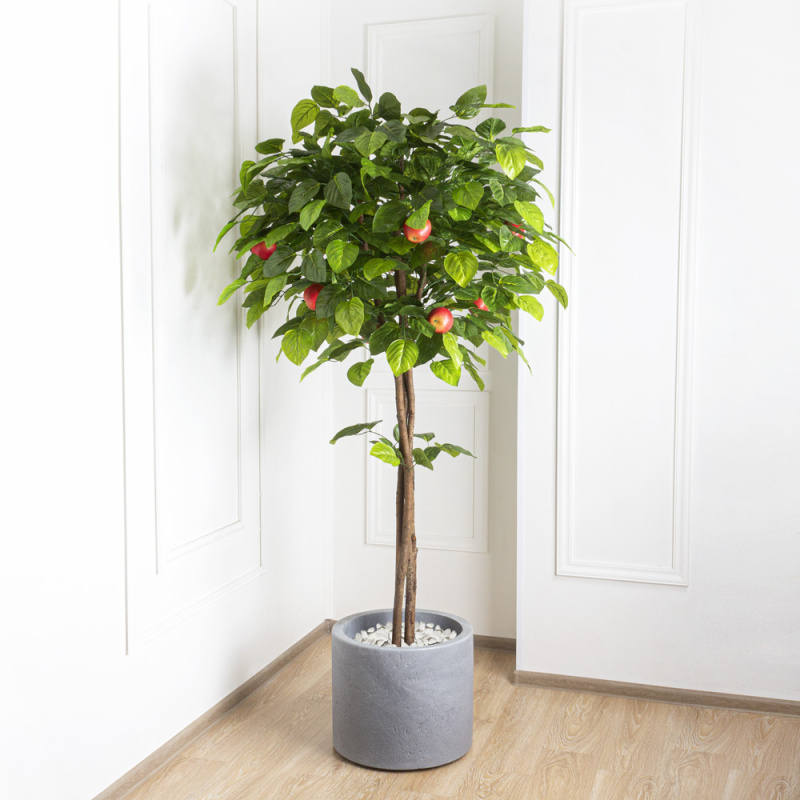 200/РПК/35(з.) Дерево искусственное Яблоня с плодами h200см(латекс)_4