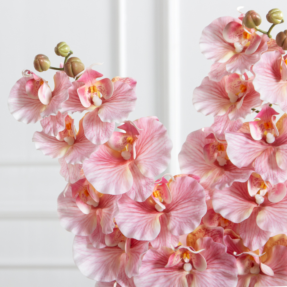 7141А/0287-0343/1(F) Орхидея искусственная h95см 9голов(латекс) розовая_3