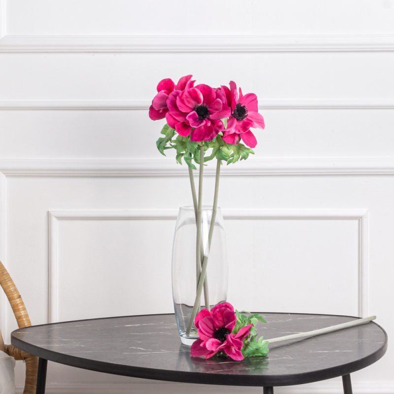 7141А/9120-02/7Р(АКЦИЯ) Анемон искусственный 1 голова d13см, h52см, цикламен_2