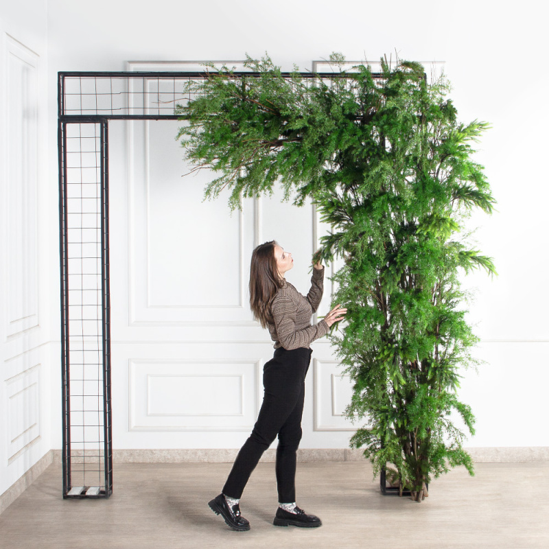 ДЛ182(Пр)(Fix)(F) Декор входной группы хвойный h290см на прутьях,пристенный_1