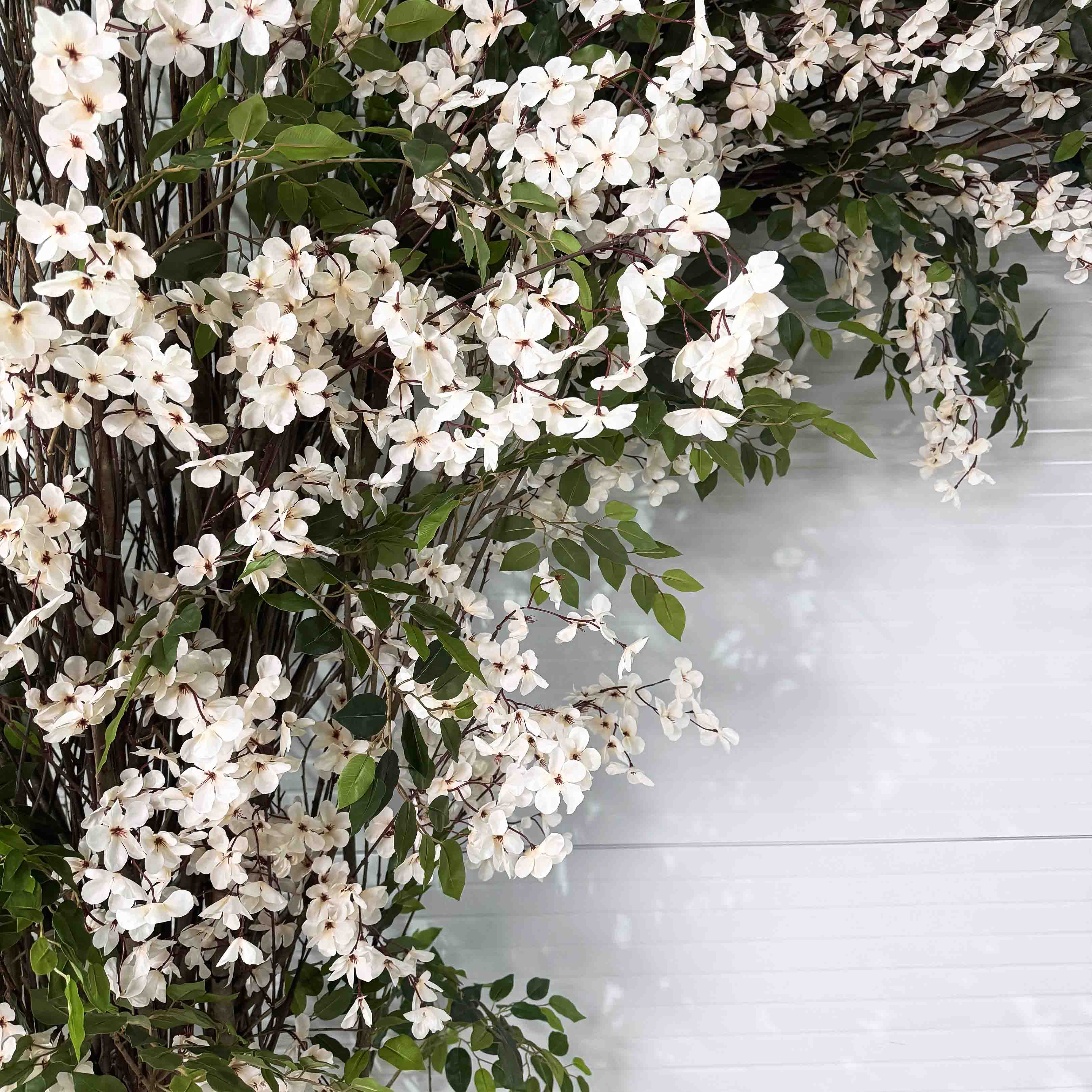 ДЛ160(F) Декор входной группы цветочный h 310 см на стволах, пристенный_3