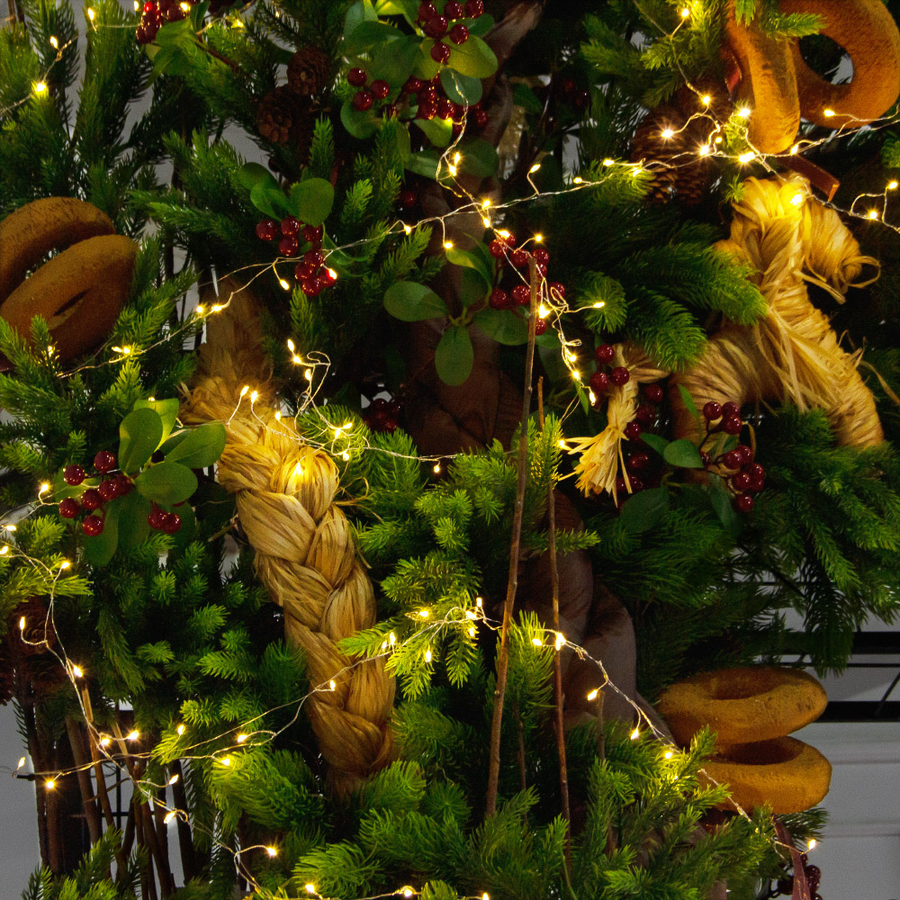 ДЛ193/СВ03т-1(Пр)(Fix)(F) Декор вход.груп. h330 н/прутьях,прист.с гир.Роса в русс.стиле,беж-корич._6