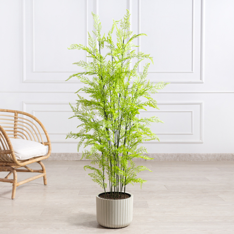 130/К/Я3/204(F) Папоротник Даваллия 3-ярусный куст h-130см (латекс)