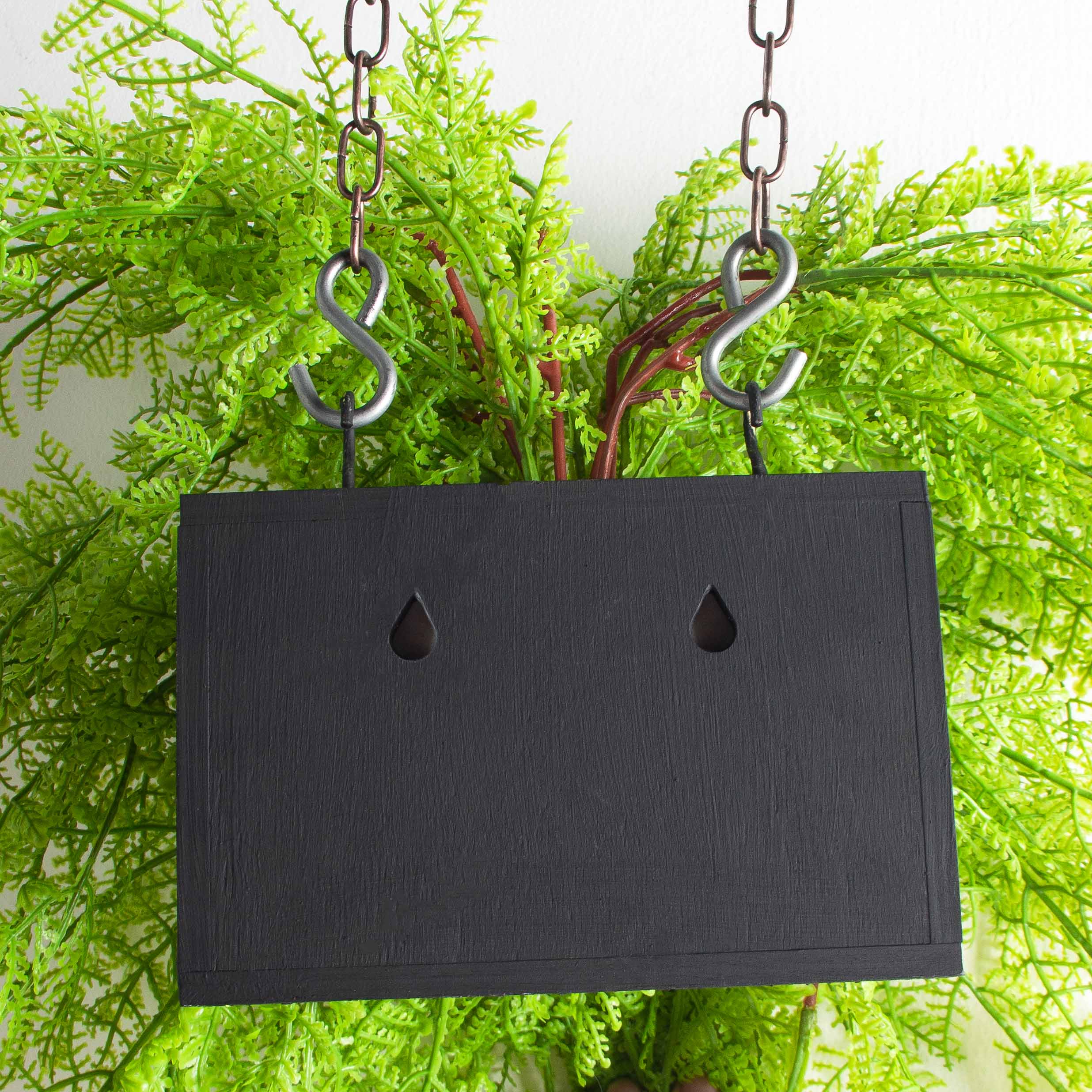 БК11(F) Композиция с папоротником Давалия на блоке 15*h10см_6