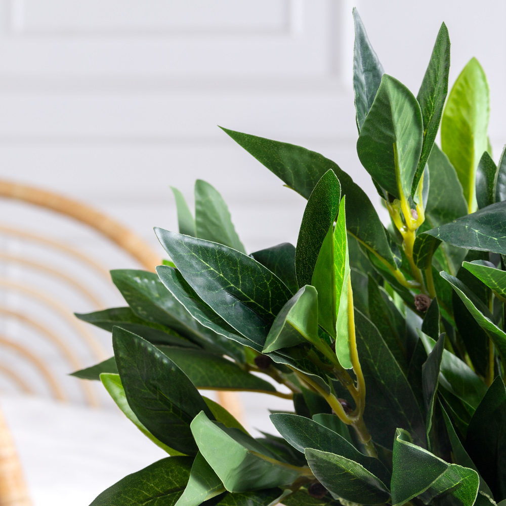 ЦС035/207(F) Лавр искусственный (латекс) в кашпо_1