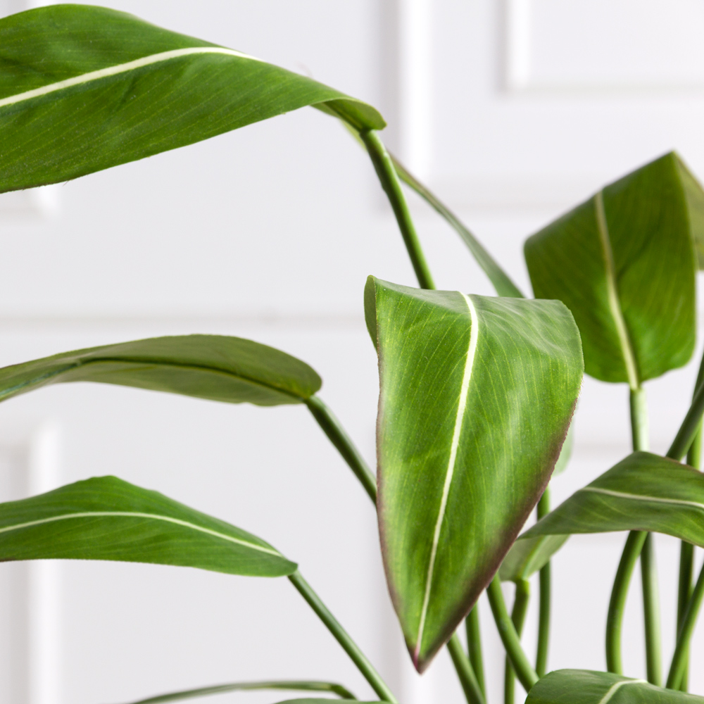 К060*3(F) Стрелиция искусственная куст малый h60см (латекс) в кашпо_2