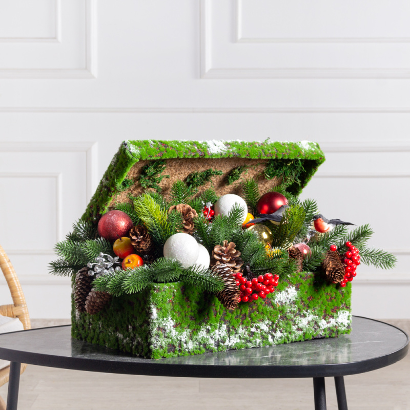 К321(з)(Пр)(F) Композиция НГ в мшистом сундучке