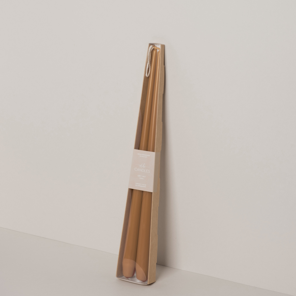 СК35-17(Fix)(F) Свеча коническая 35см Оттенок №17 (охра) 2шт/уп_1