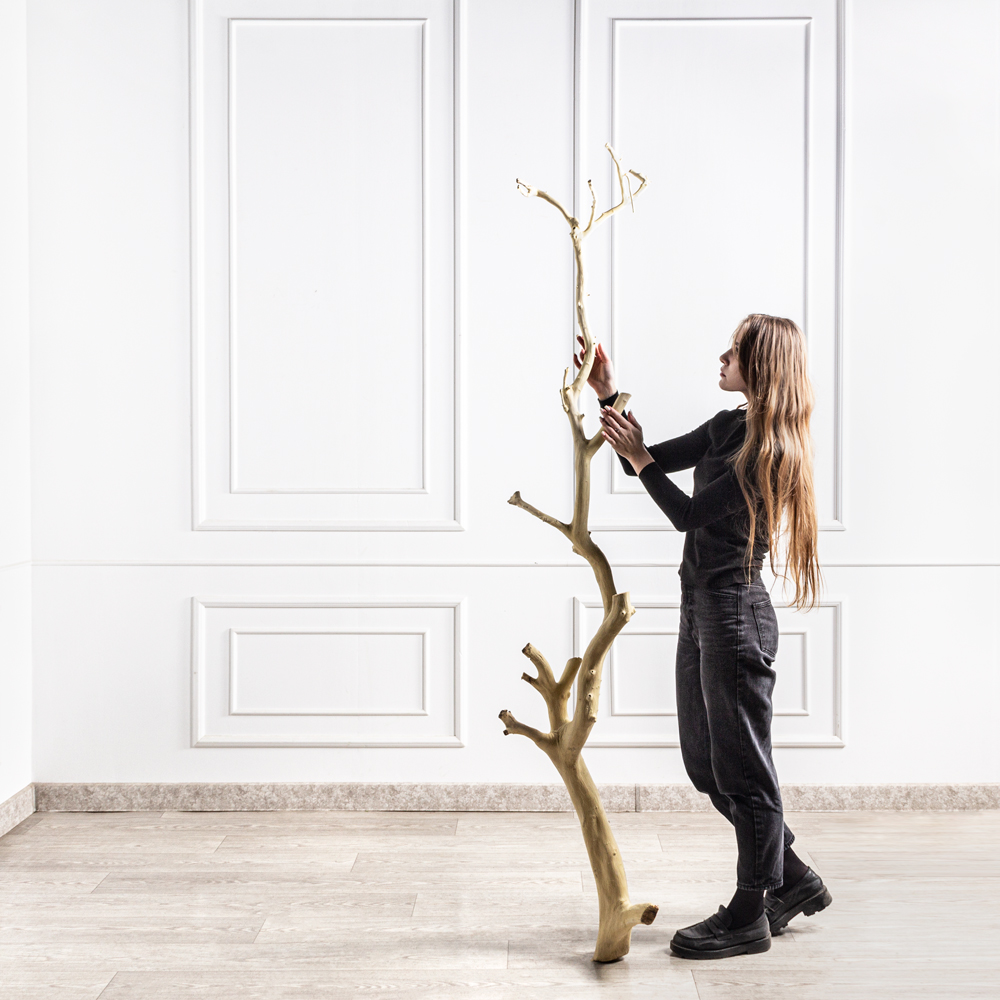 7143/0005-04(Fix)(F) Коряга натуральная без покрытия h238-250см, белая_1