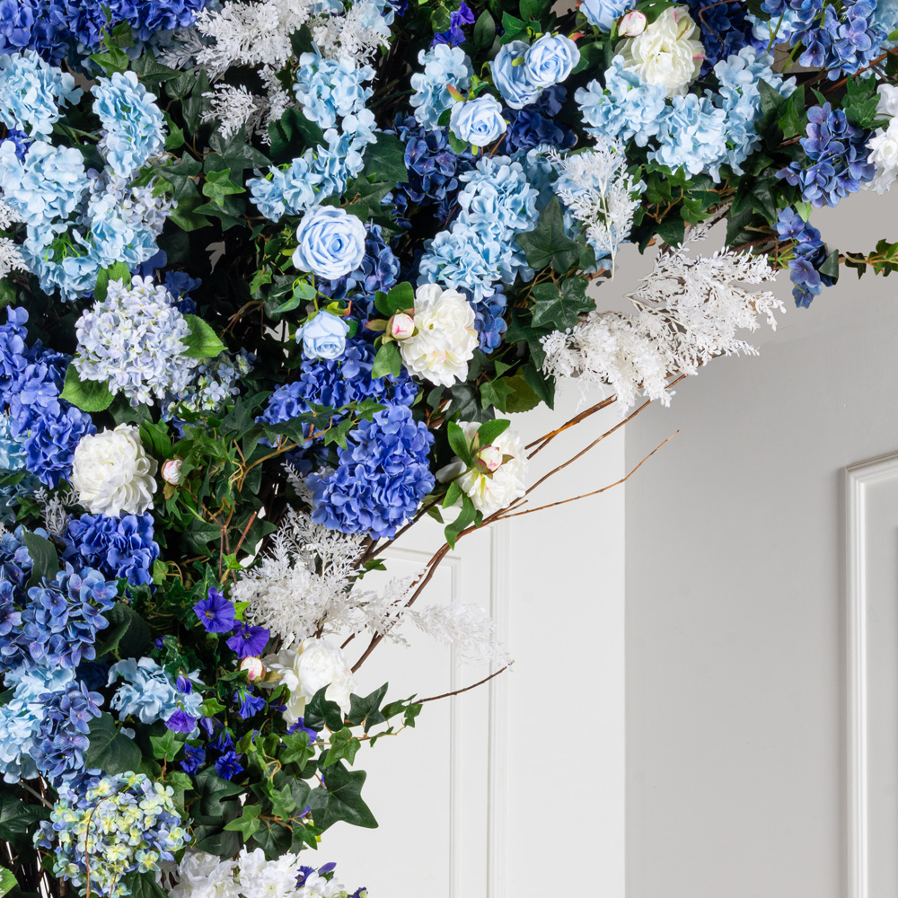 ДЛ159-2(з)(Пр)(Fix)(F) Декор входной группы цветочный h390 Lсм на стволах, пристенный_7