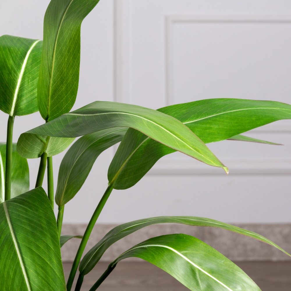 К075*3(F) Стрелиция искусственная куст средний h75см (латекс) в кашпо_2