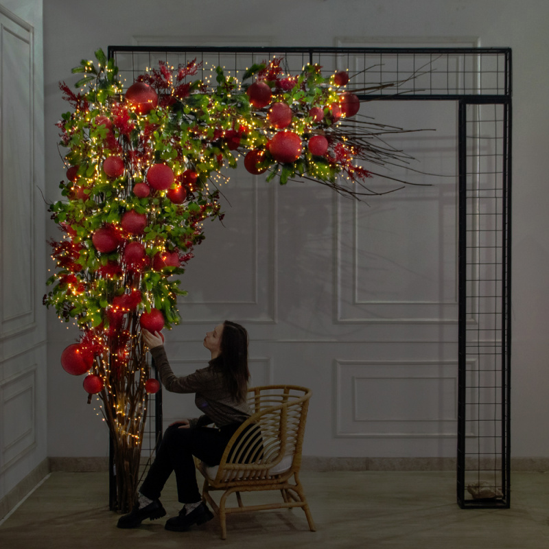 ДЛ185/СВ03т(Пр)(Fix)(F)Декор вход.группы h270см н/прутьях, прист.с гирл.