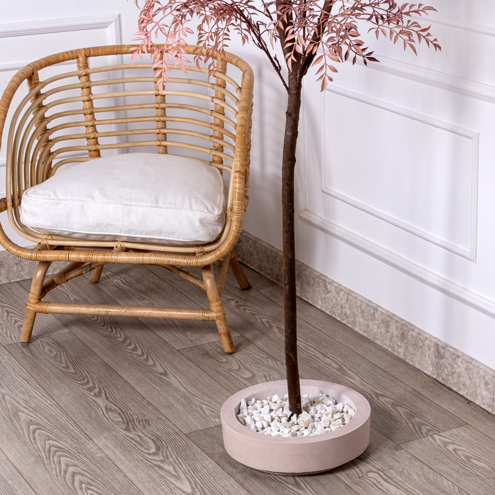 220/РН/489 Дерево искусственное h220см на основании, светло-бордовое _4