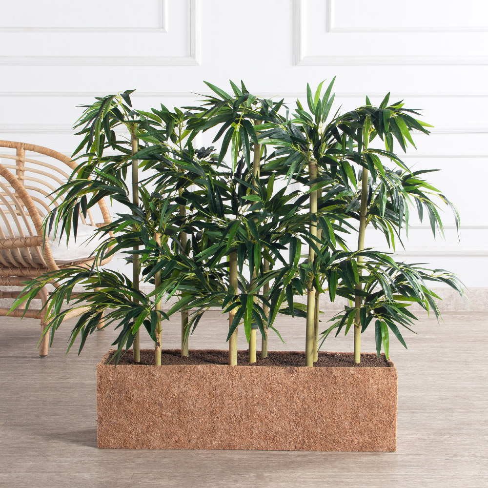 Ш75/75-1(з)(F) Ширма искусственная Бамбук h75см в кокосовом боксе 70х20х20см_2