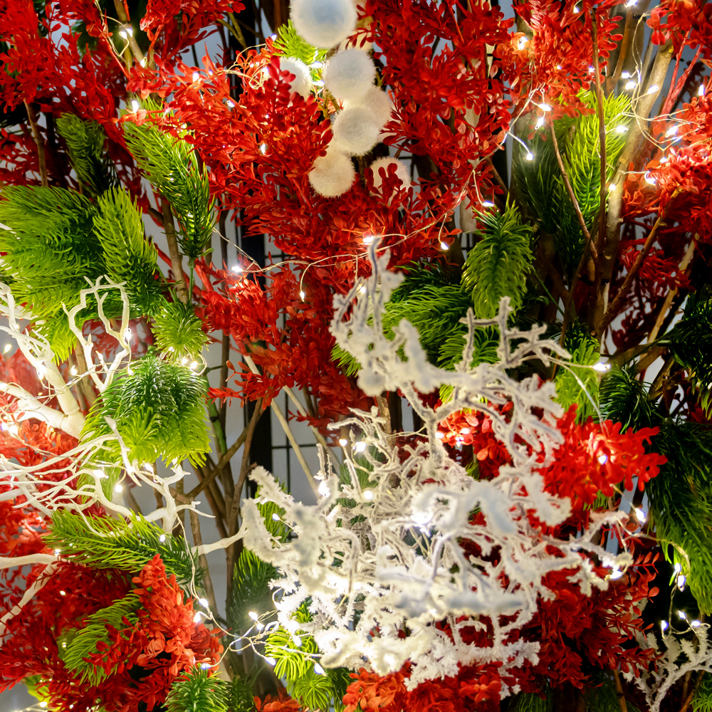 ДЛ180/СВ03т(Пр)(Fix)(F)Декор вход.группы h300см н/прутьях, прист.с гирляндой 